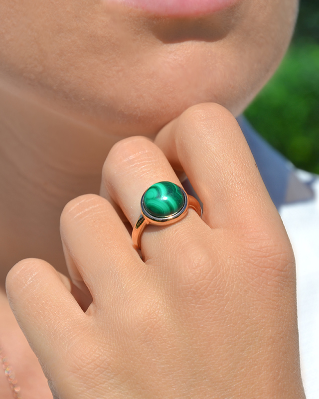 Bague Malachite Avella