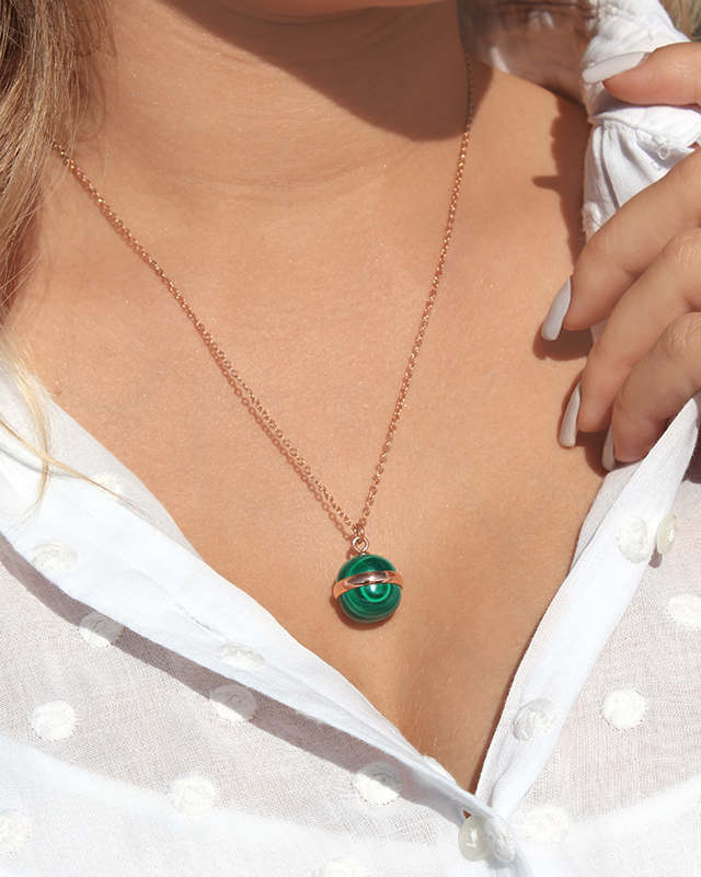 Pendentif  Acier rosé inoxydable Avellinio