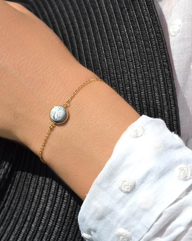Bracelet Howlite Blanche Celzi