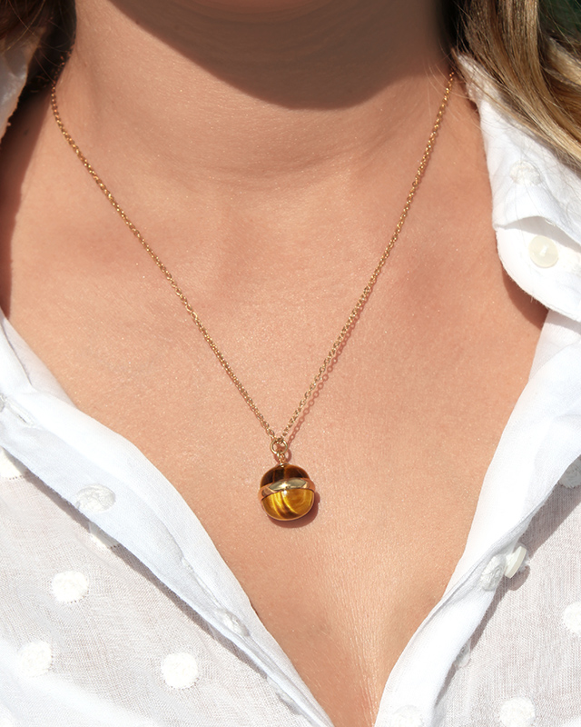 Pendentif  Acier doré inoxydable Lapionio