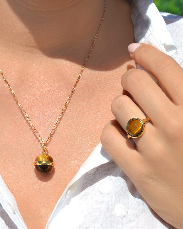 Lifestyle Pendentif  Acier doré inoxydable Lapionio