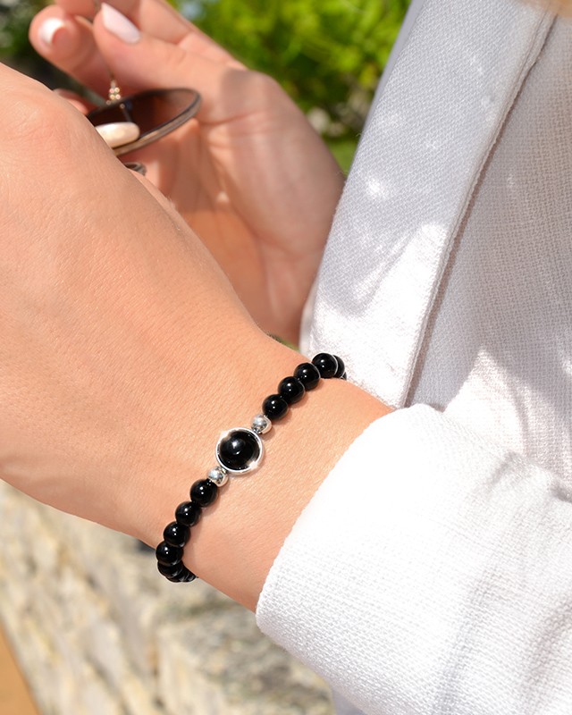 Bracelet Onyx noir Priacco