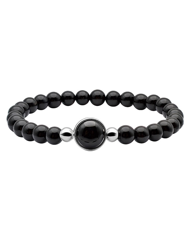 Packshot Bracelet Onyx noir Priacco