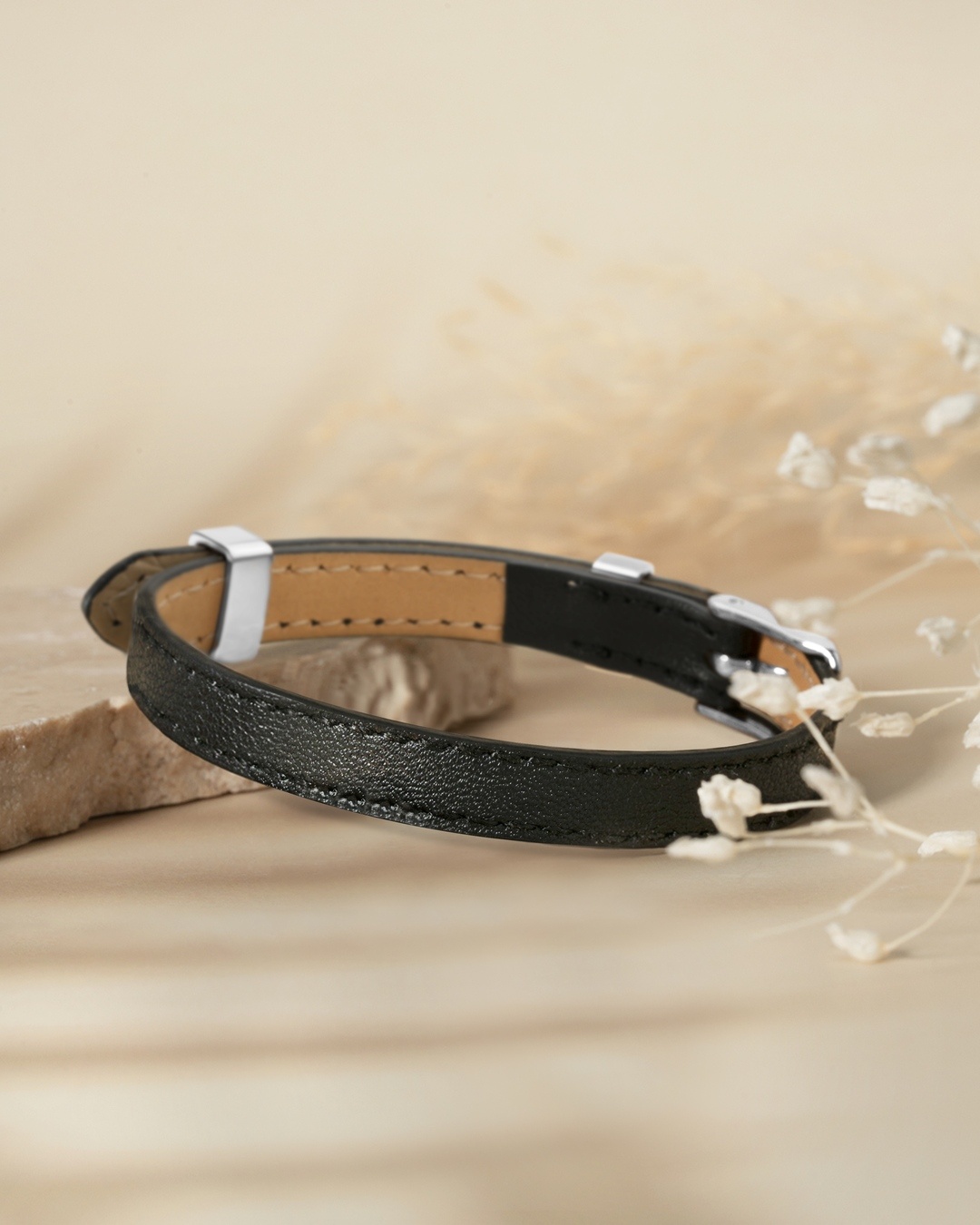 Packshot Bracelet Simple Noir