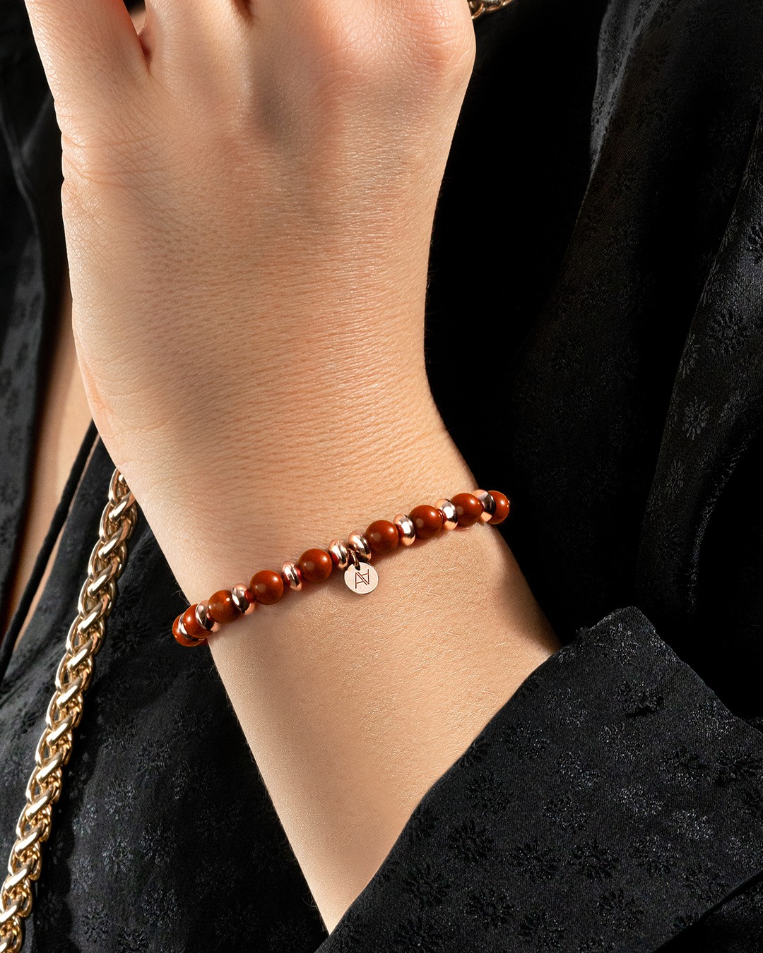 Bracelet Jaspe rouge Spoleto