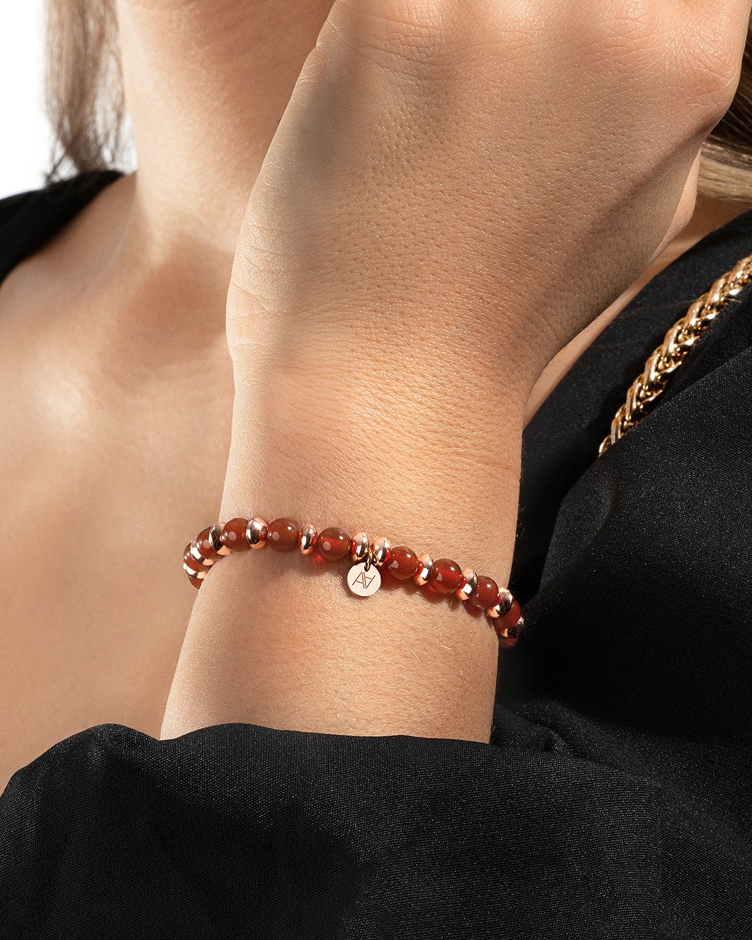 Bracelet Cornaline rouge Perrugia