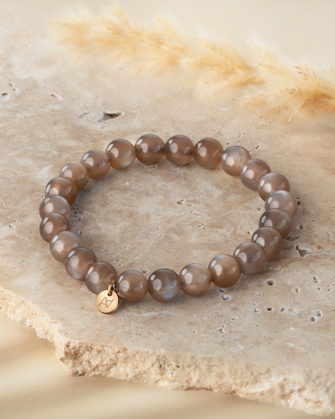 Packshot Bracelet Pierre de lune brune Palmanovo