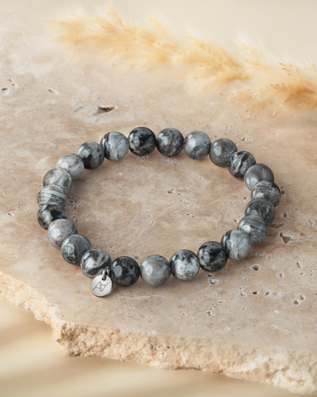 Packshot Bracelet Agate crazy lace grise Giulia