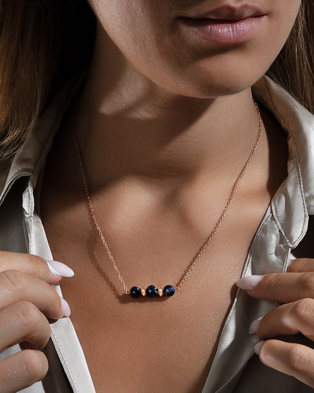 Pendentif Blue goldstone Cosenzina