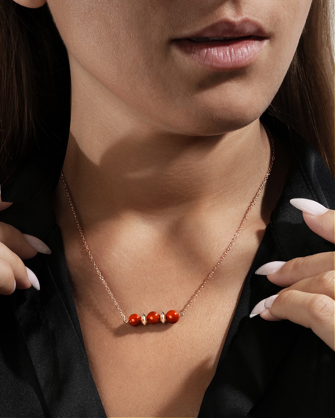 Pendentif Cornaline rouge Perrugina