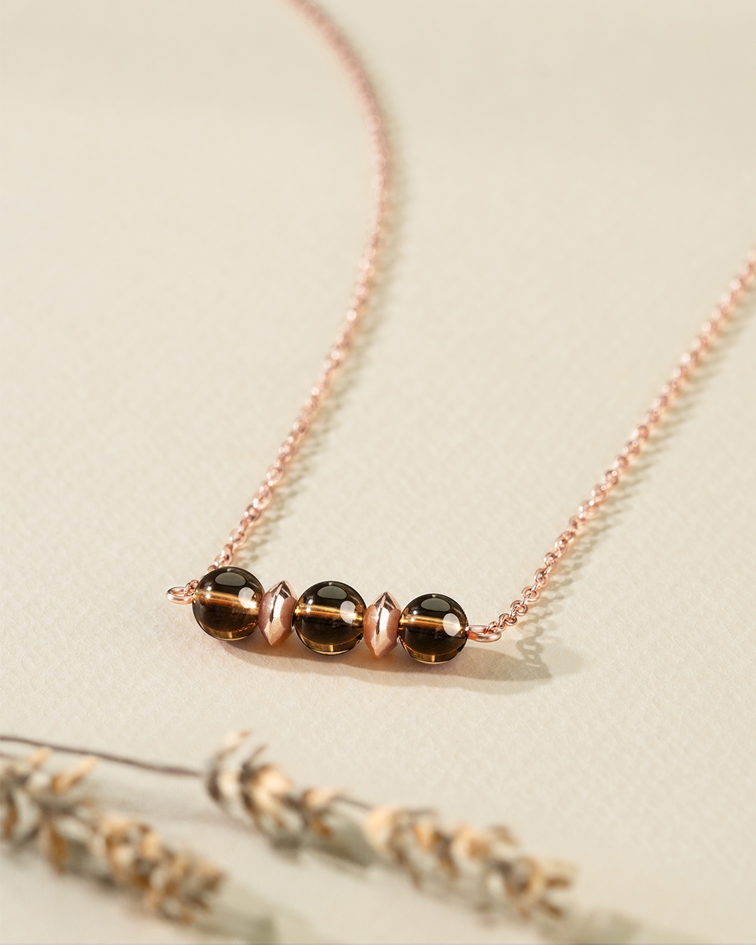 Packshot Pendentif Quartz fumé Catanina