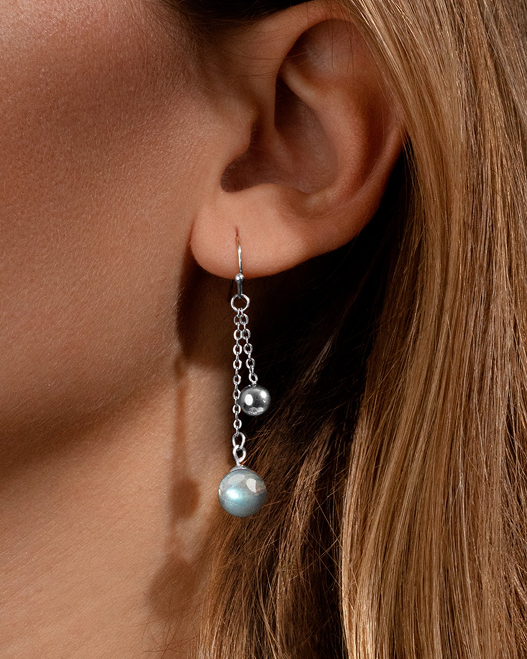 Boucle d'oreilles Labradorite Oretti