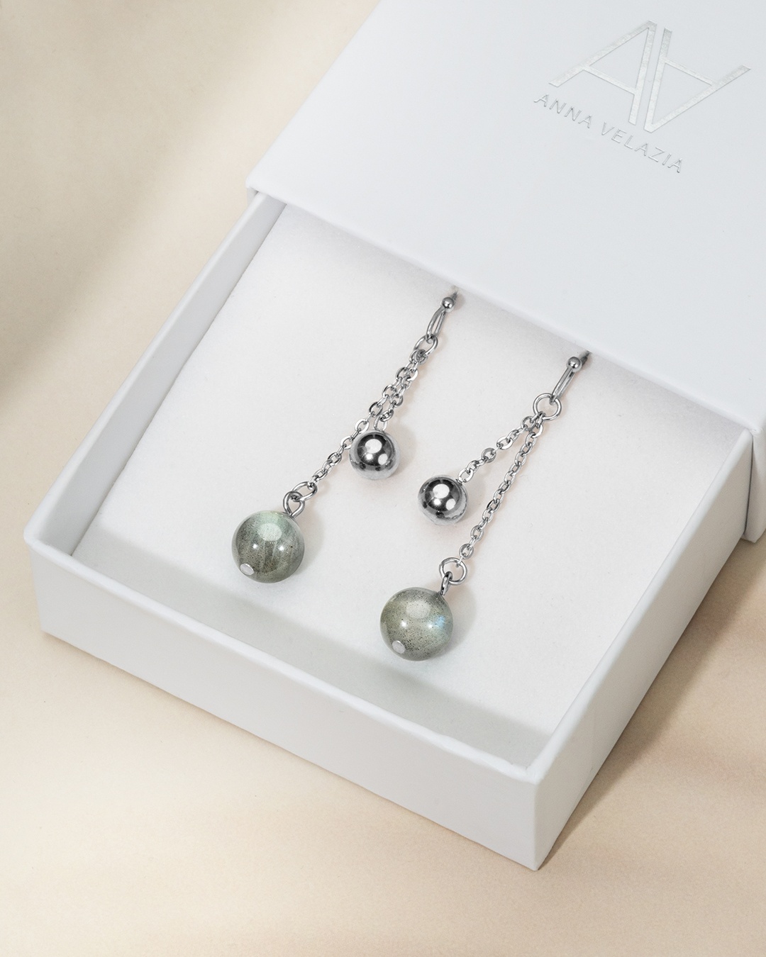 Packshot Boucle d'oreilles Labradorite Oretti