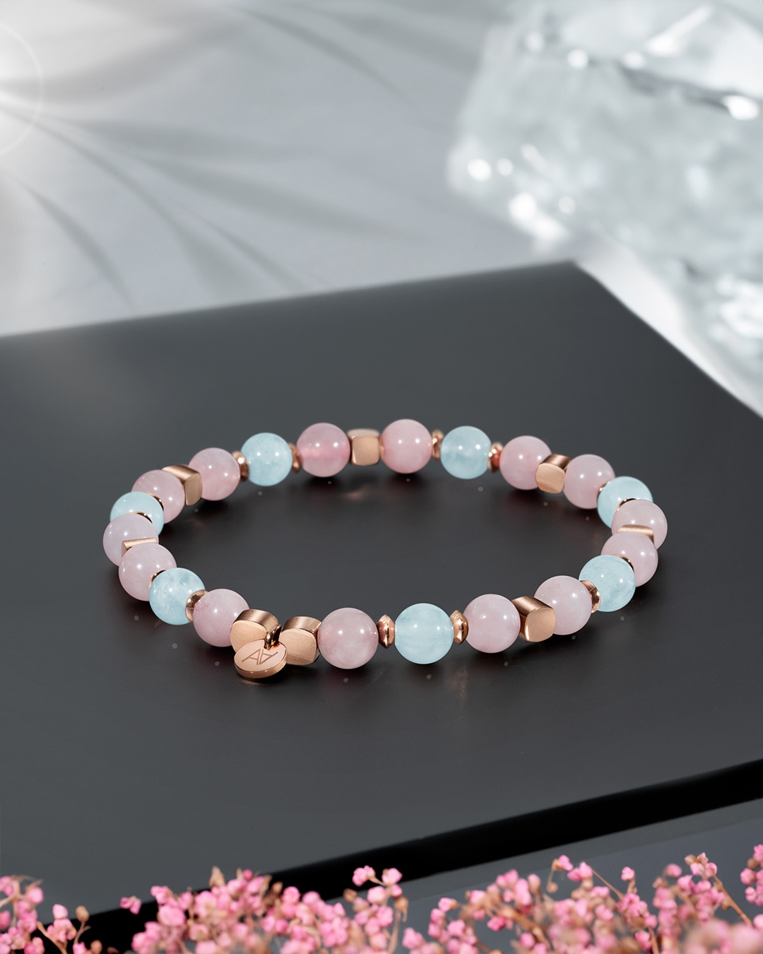 Packshot Bracelet Lithothérapie Amour fusionnel