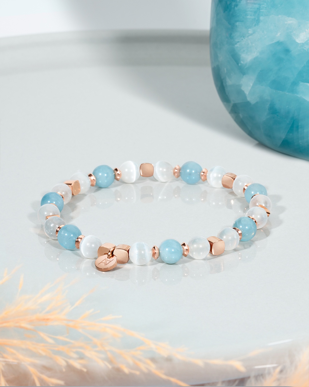 Bracelet Lithothérapie Sérénité dans les relations