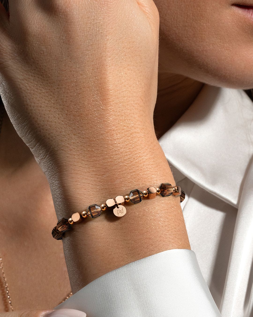 Bracelet Quartz fumé  Catanona