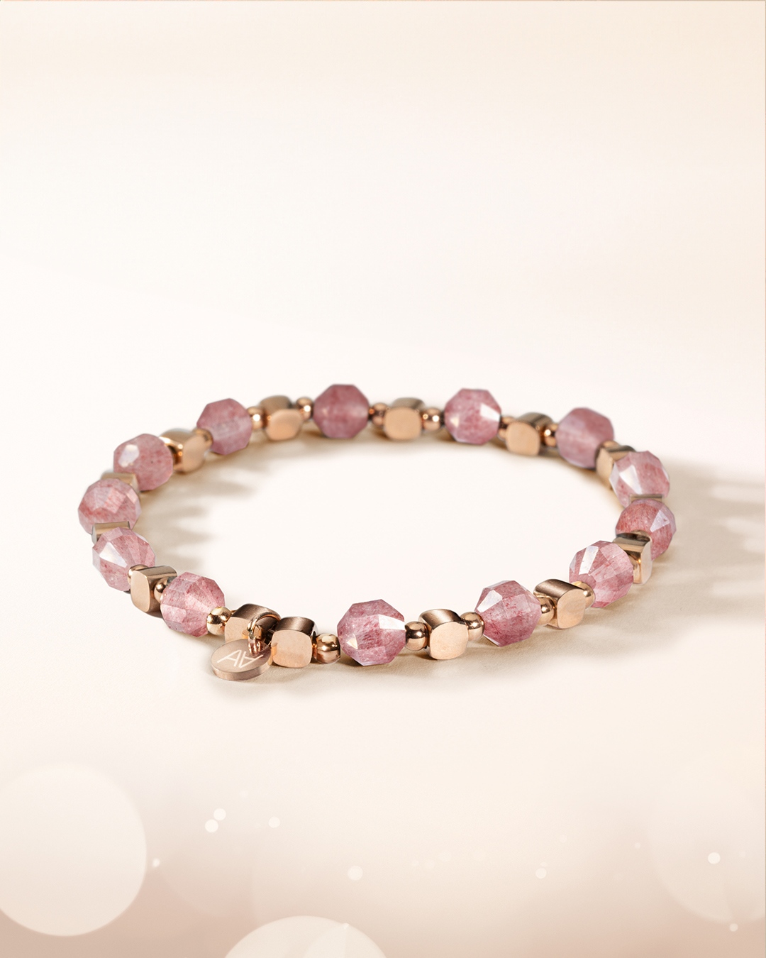 Packshot Bracelet Quartz fraise Commona