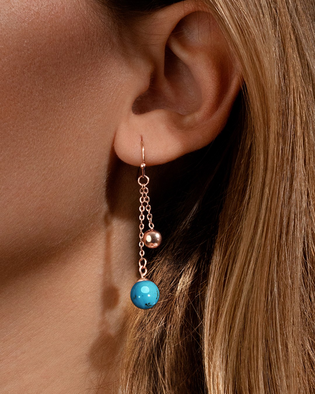 Boucle d'oreilles Turquoise Atraniti