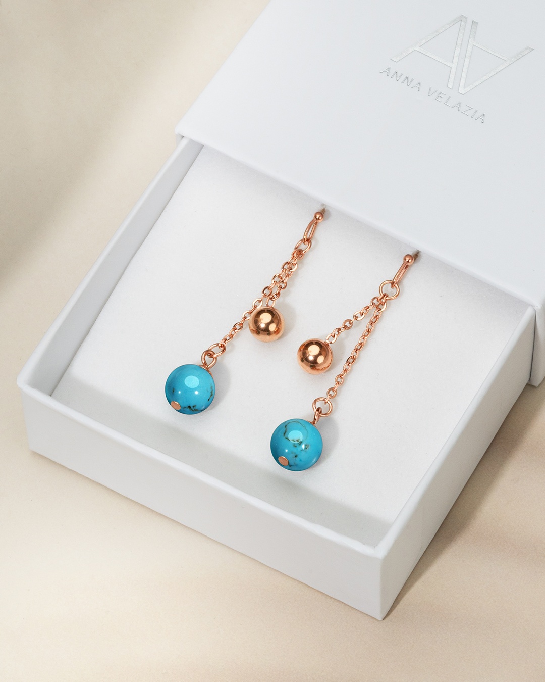 Boucle d'oreilles Turquoise Atraniti
