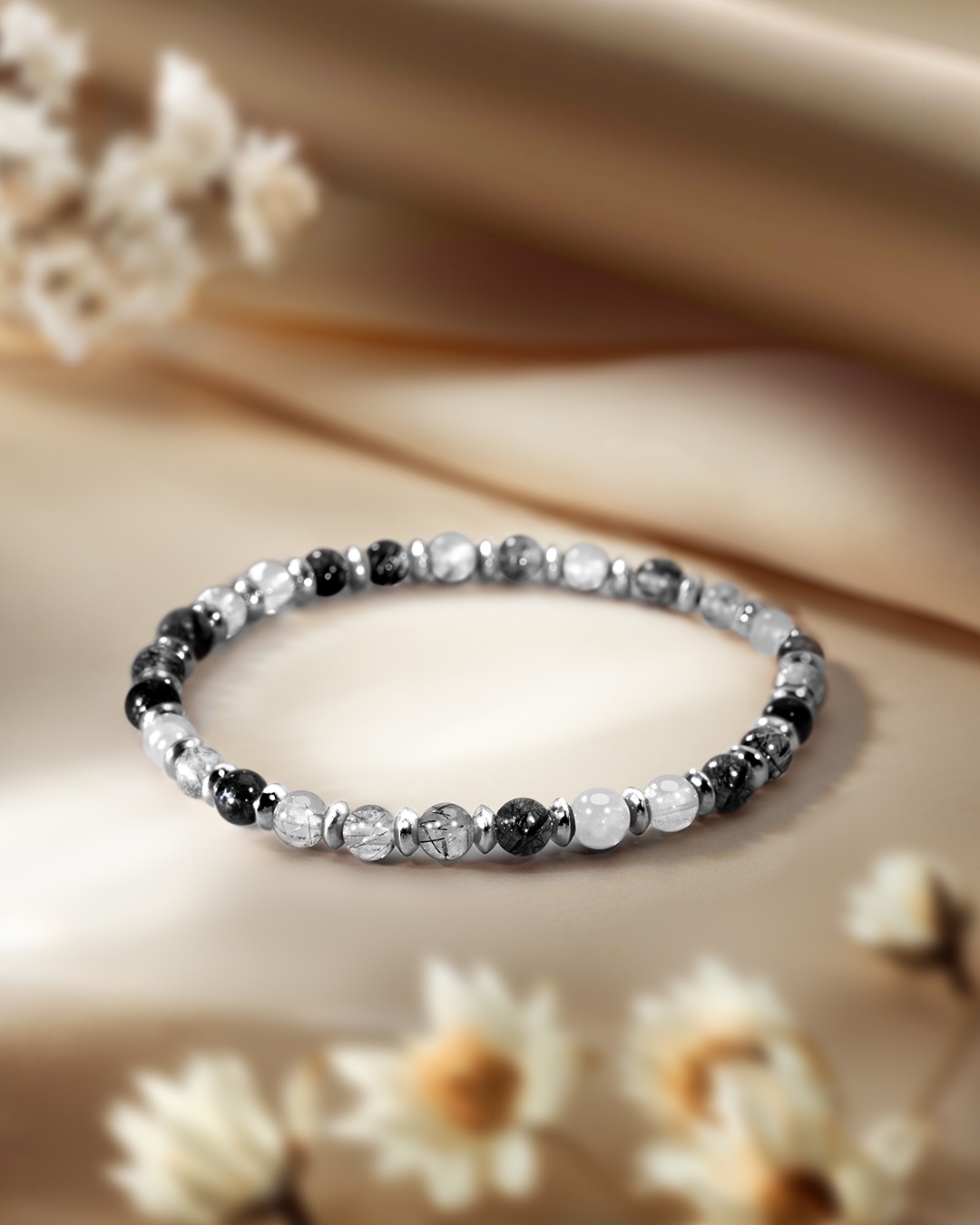 Packshot Bracelet Quartz rutile tourmaline Riminito