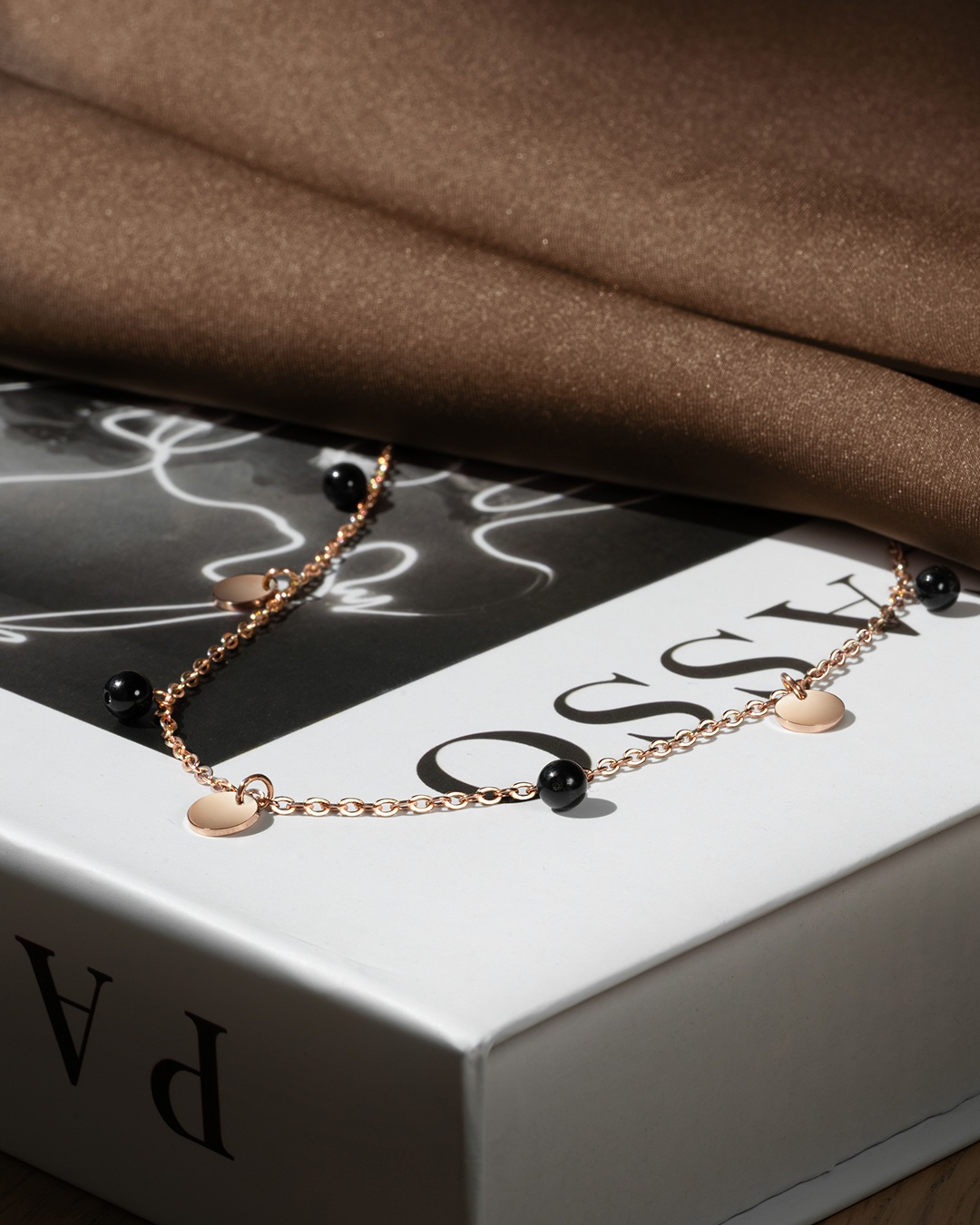 Packshot Pendentif Acier rosé inoxydable Leonessotto